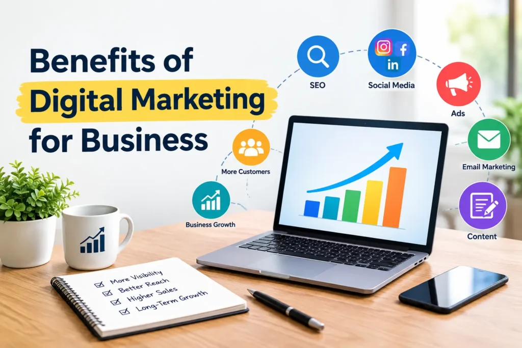Benefits of digital marketing for business