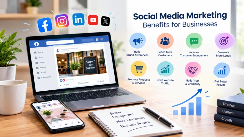 social media marketing benefits for businesses